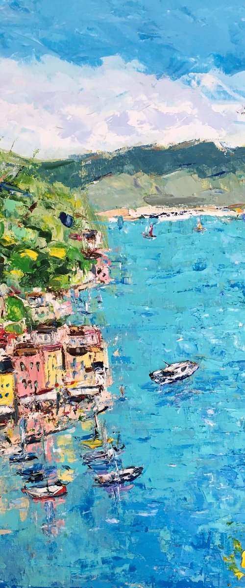 Portofino seascape by Vilma Gataveckienė