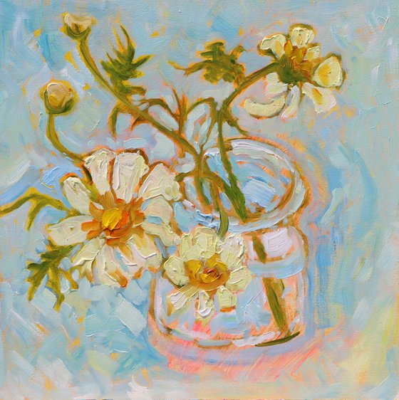 Spring Garden Flowers #4 In a Jam Jar