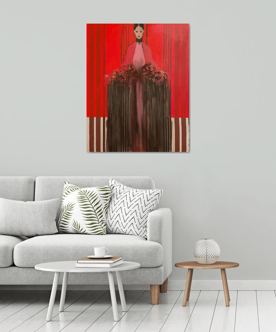 The Girl with Bouquet