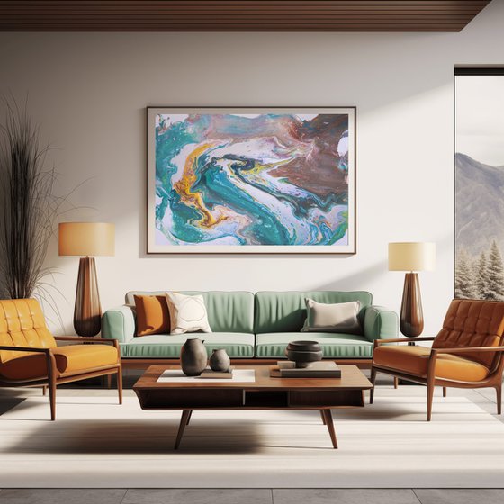 Earth Tone Abstract Painting