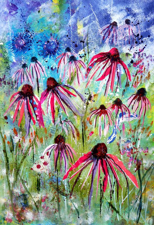 Echinaceas by Julia  Rigby