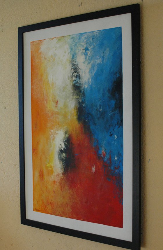 "Color Composition 033". Original Abstract Painting.