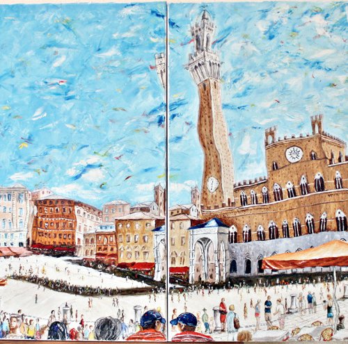 Piazza Il Campo from Costa Barbieri. Siena. by Jesús Gómez