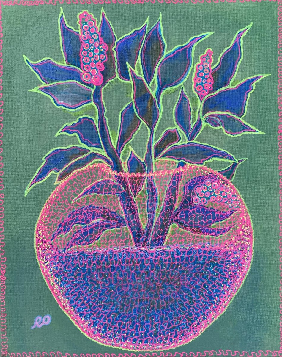  Knitted Vase By Olga Rokhmanyuk | Roartus, 16 X 20, Artwork For Sale On Artfinder