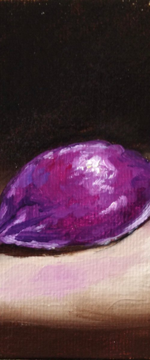 The purple one Quality street still life by Jane Palmer Art
