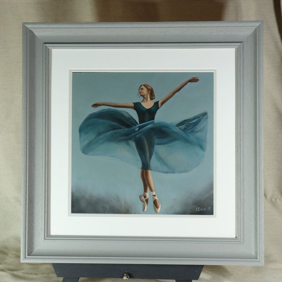 Movement, Portrait of a Dancer, Ballet, Ballerina, Young Dancer Painting