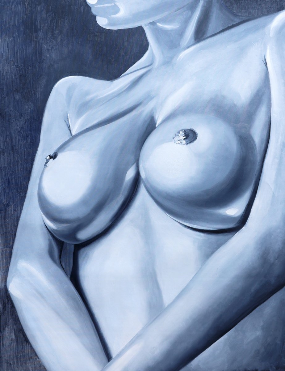 Surrealistic Animal Oil Painting By Dominic Virtosu, 39 X 51, Free Spirit, Original Artwork