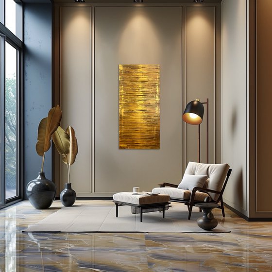 Golden Fire 50x100x2 cm