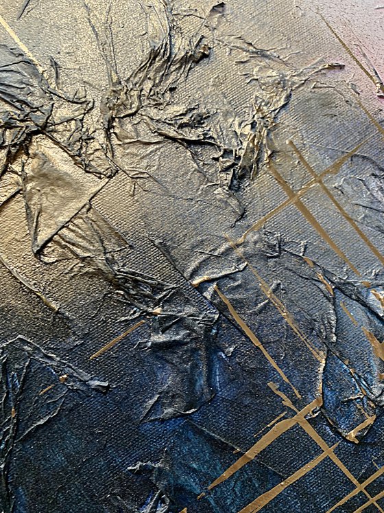 Auric Veil Pink Gold Navy