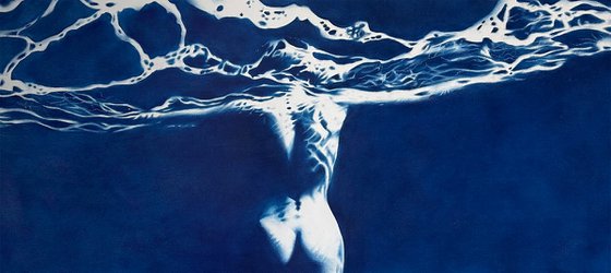 Blue Siren – Large Mythological Water Figure