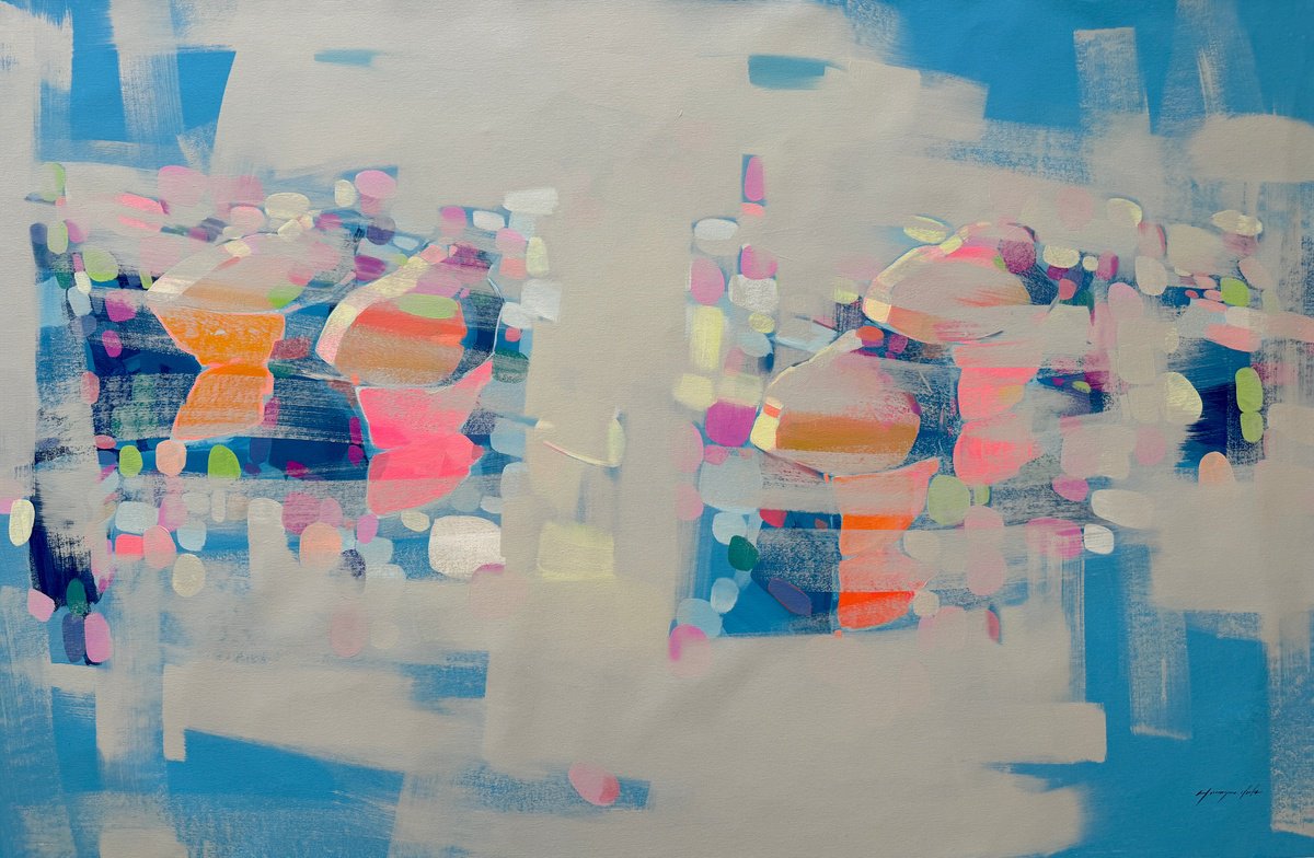 Canoes By Vahe Yeremyan, 68 X 44, Artwork For Sale On Artfinder