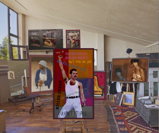 FREDDIE #2   35"x62"