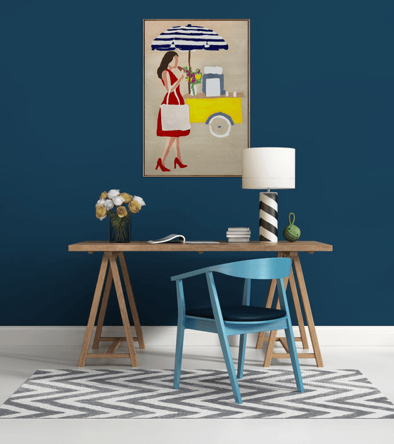 Snapshots of Summer Market 64cm x 94.5cm