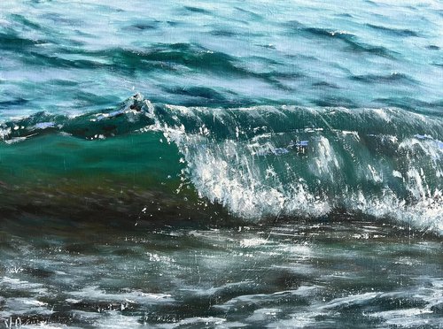 Emerald waves by Valeria Ocean