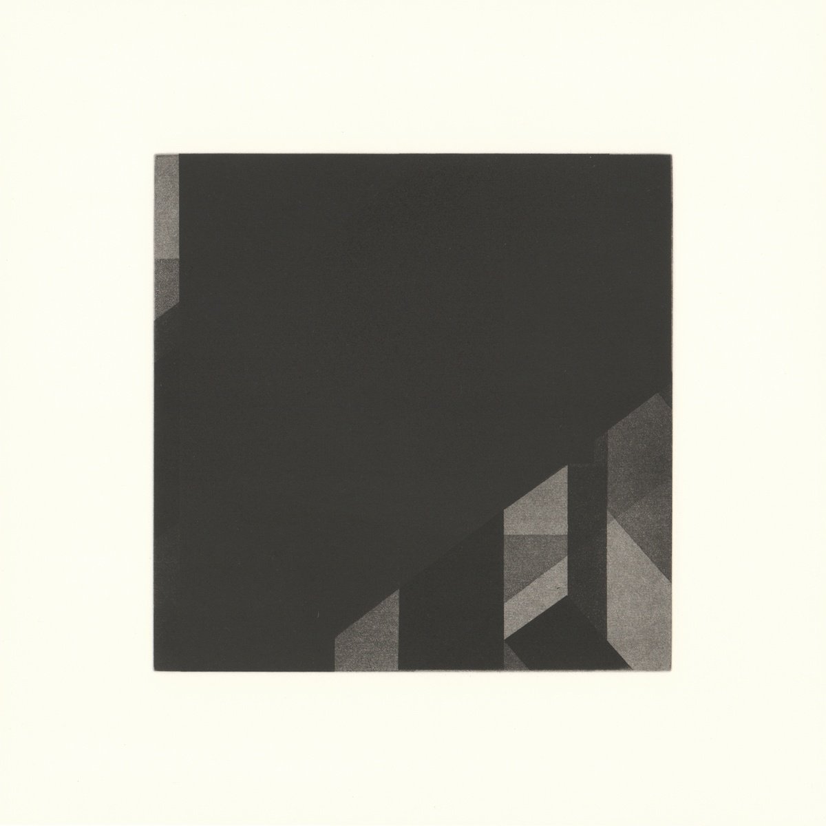 Geometric Abstract Etchings & Engravings By Richard Marsden, 13 X 13", Breathe, Original Artwork