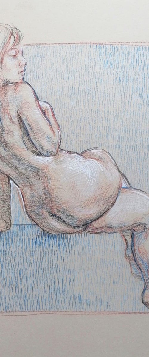 Woman nude drawing by Katarzyna Gagol