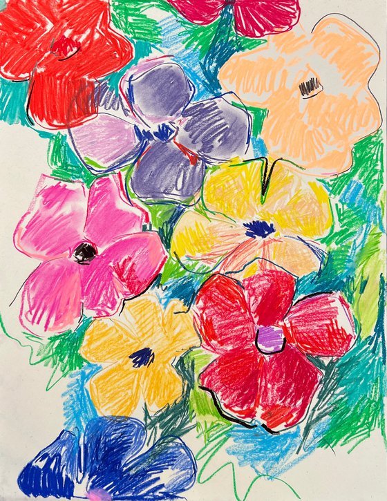 Flower Garden Drawing