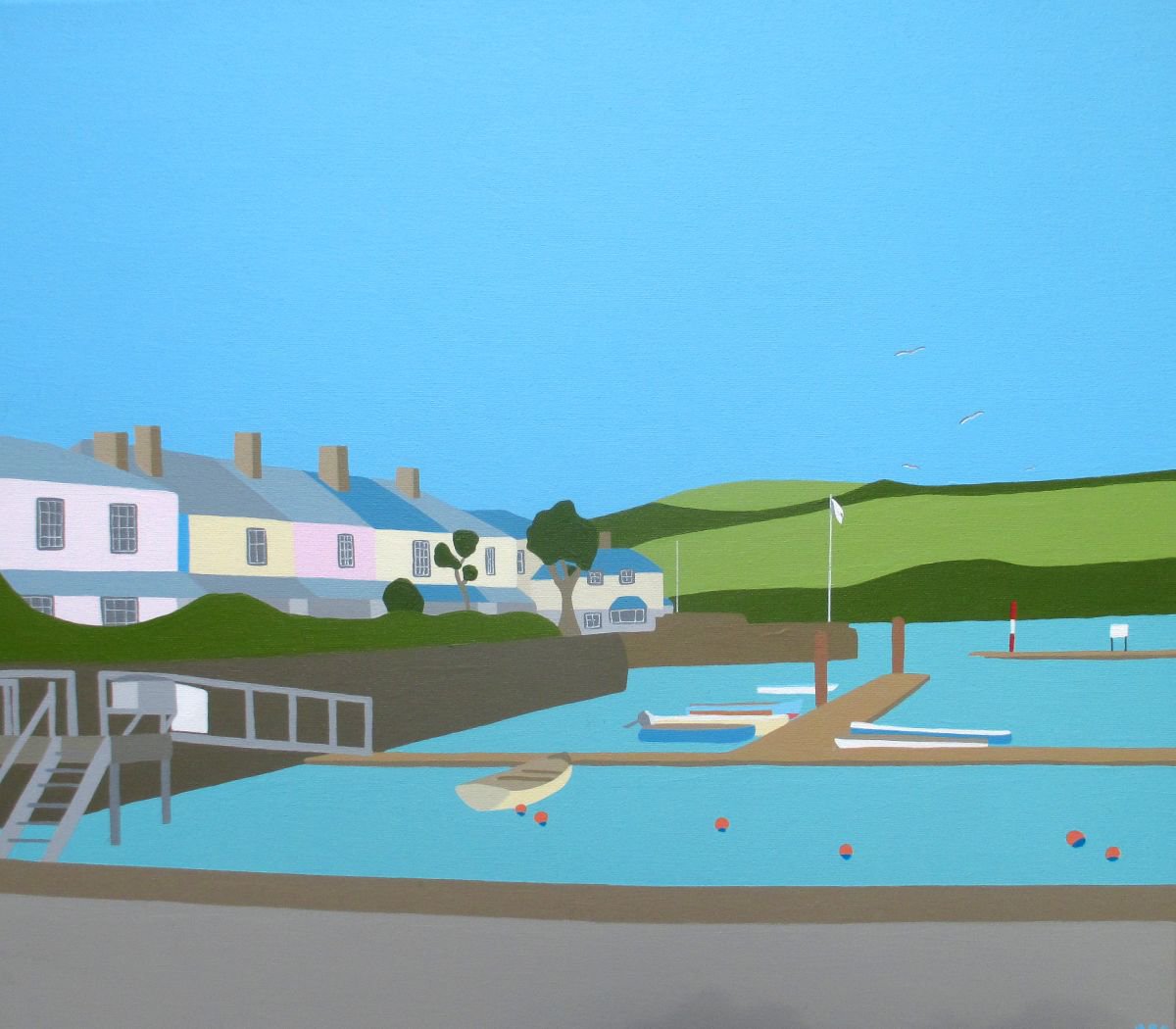 Victoria Quay Acrylic painting by tom holland Artfinder