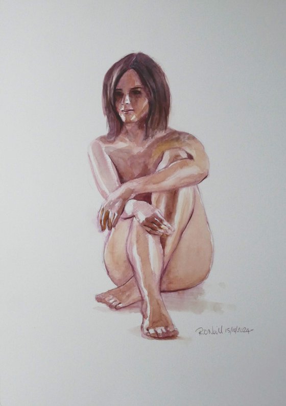 Seated female nude