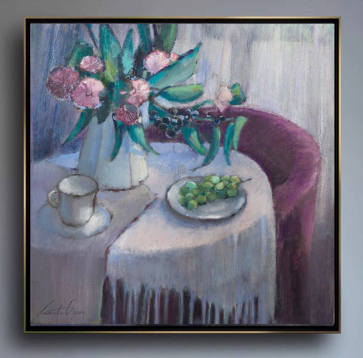Painting , Evening Story By Olha Laptieva, 16 X 16, Artwork For Sale On Artfinder