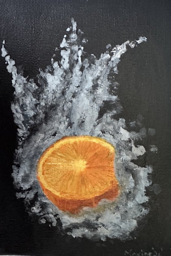 Orange in acrylics