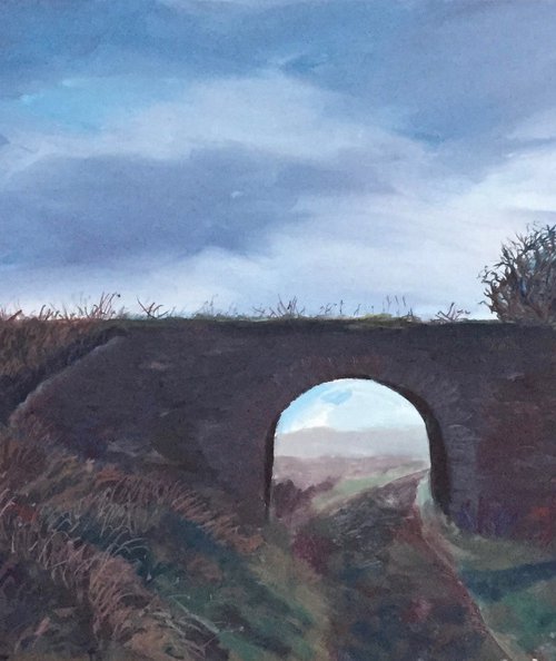 'Abandoned Railway Bridge near Pittenweem, Fife.' by Stephen Howard Harrison