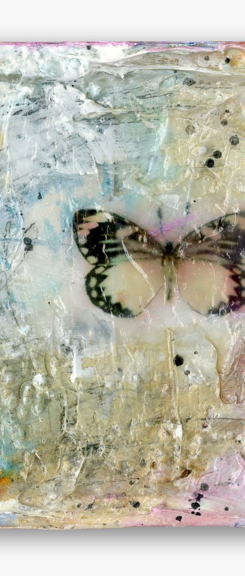 Butterfly Kisses 5 - Mixed media abstract art by Kathy Morton Stanion by Kathy Morton Stanion