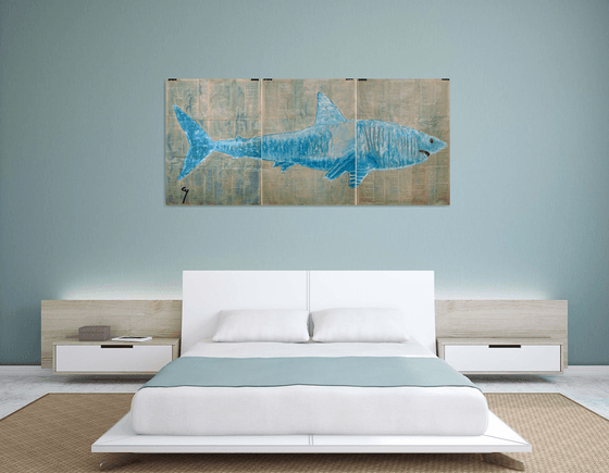Shark. (triptych)