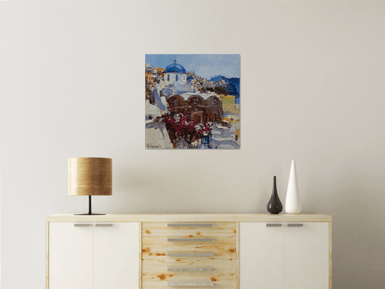 Santorini, Greece - Original landscape painting