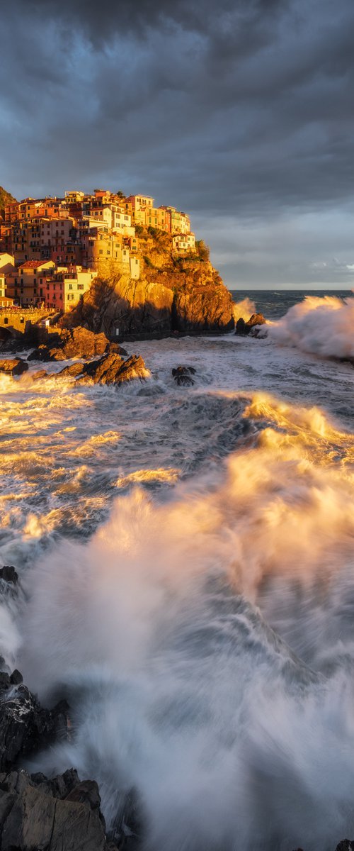 GIANT WAVES - Photographic Print on 10mm Rigid Support by Giovanni Laudicina