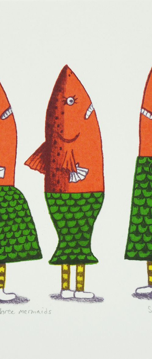 Three Mermaids by Simon Tozer