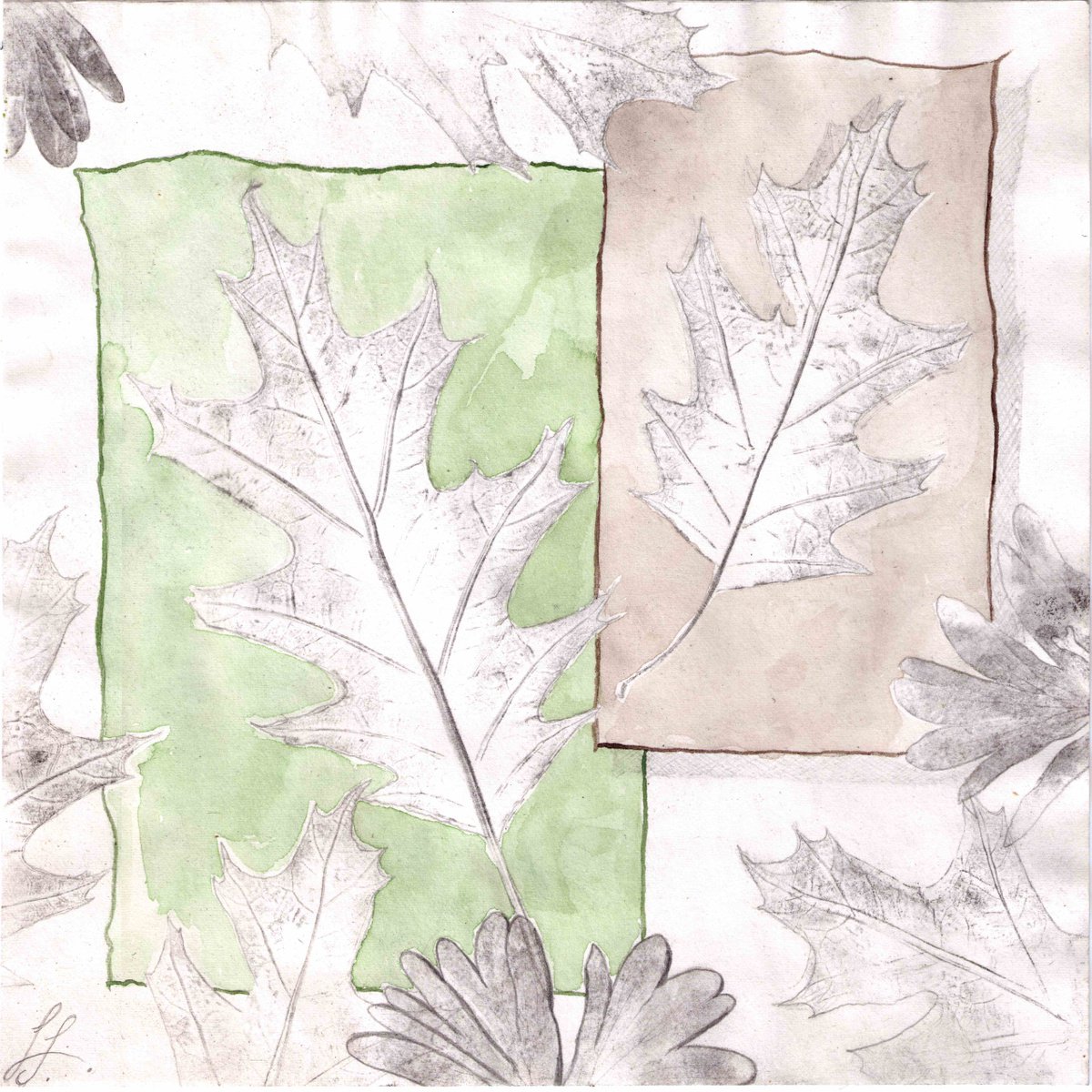 Plant Study #7 - Leaves from the Past & Present by Laura Sttefeld