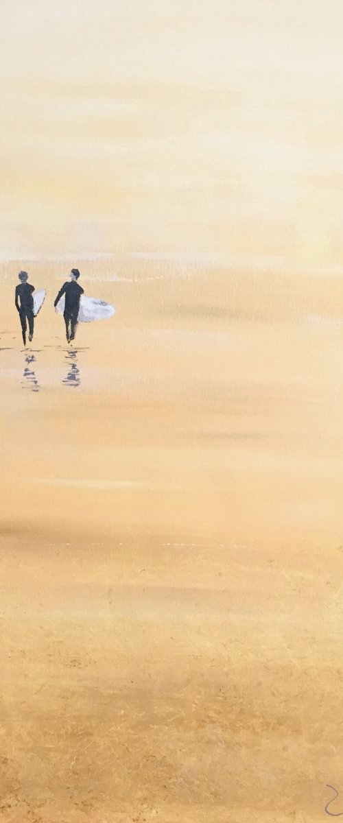 Surfers shore by Carlos Martín