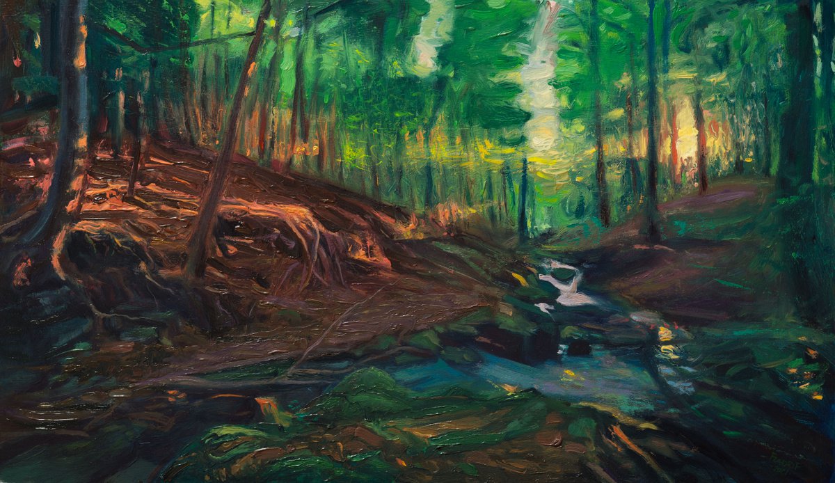 Wild Places V - Twilight in the forest II by Wojciech Pater