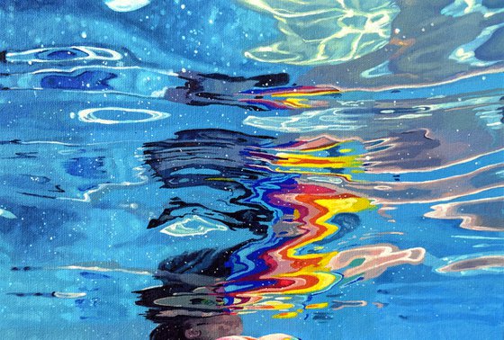 Submerge I - swimming painting