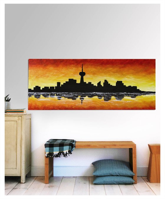 Sunset City Silhouette