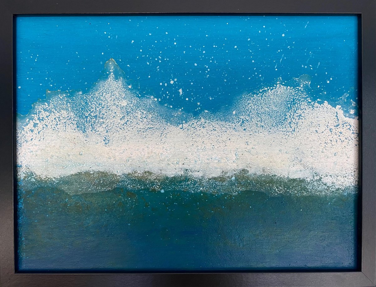 Surrealistic Landscape Painting By Stefano Pallara, 17 X 13", Unravelling N.12, Original Artwork