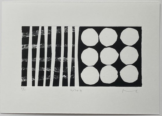 Mono No.4 original abstract monotype
