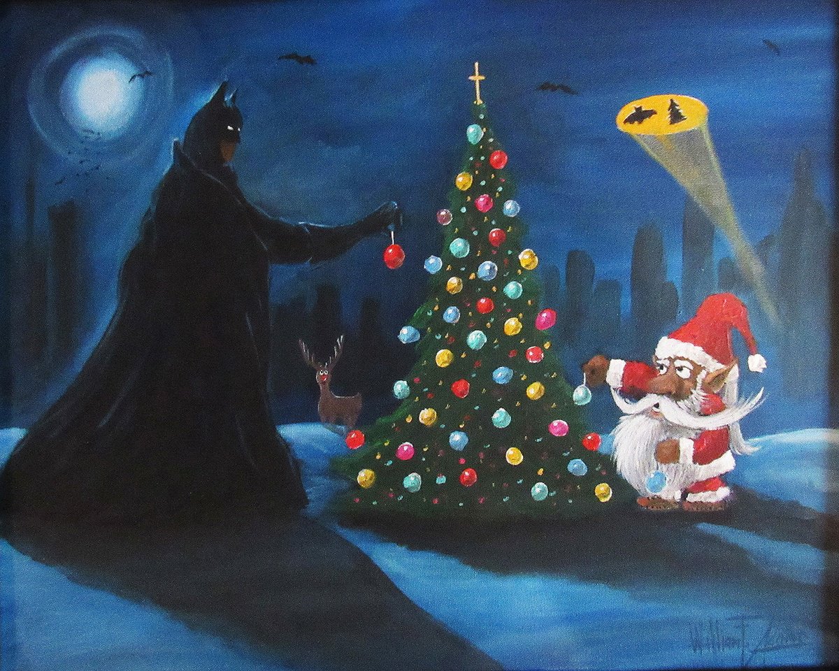 Illustrative Abstract Acrylic Painting By William F. Adams, 20 X 16",