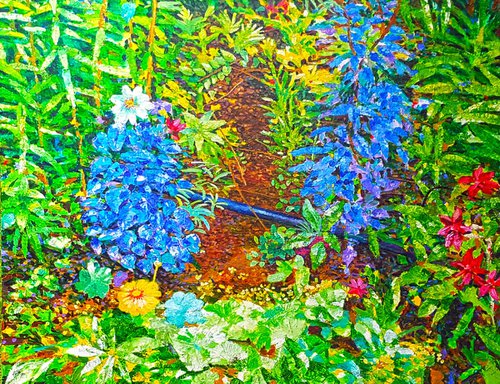 Garden at Giverny II by Joseph Roache