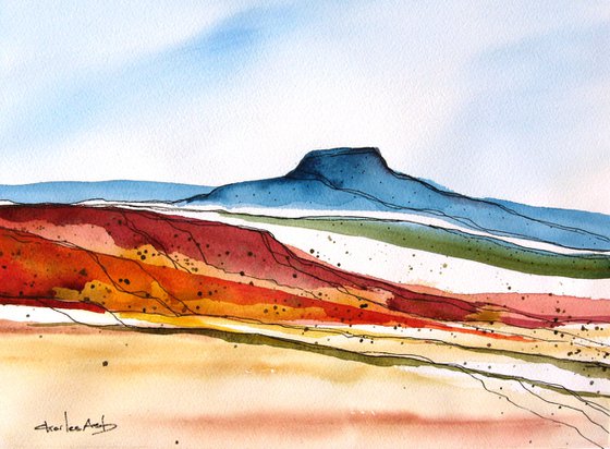 Cerro Pedernal - Original Watercolor Painting