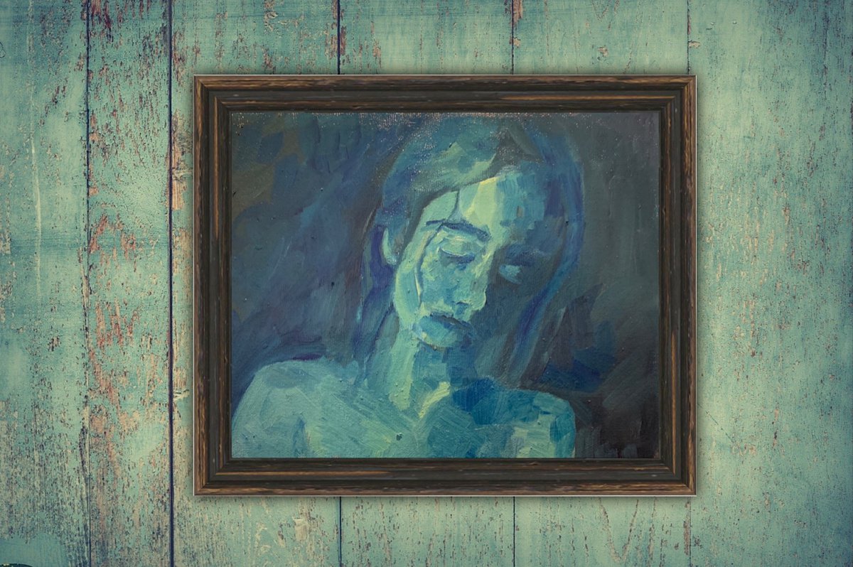 Woman In Blue by Ryan  Louder