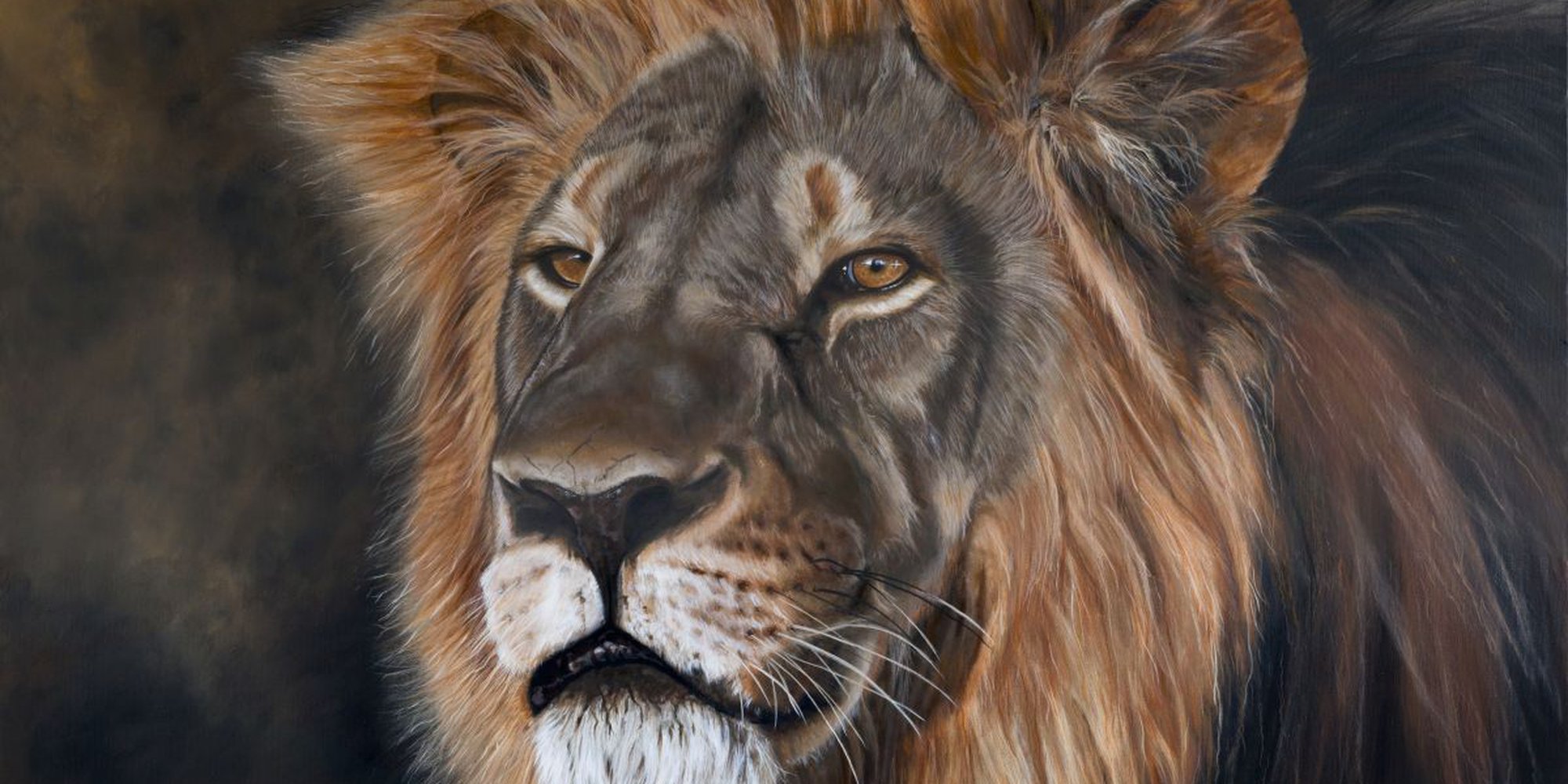 Art of the Day: "'Cecil the Lion', 2015" by Nicola Colbran