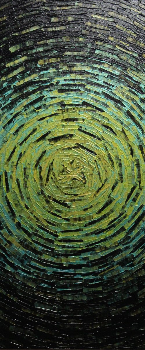 Fragmented burst of algae by Jonathan Pradillon