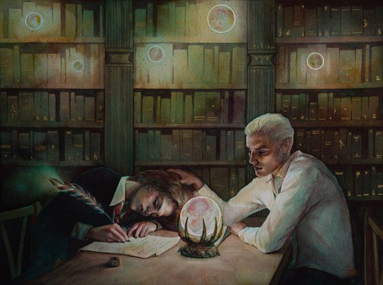 In the library