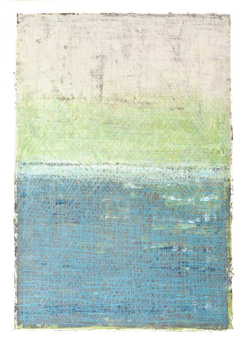 Abstract Oil Painting By Oto Macek, 23 X 33", Untitled 902, Original Artwork