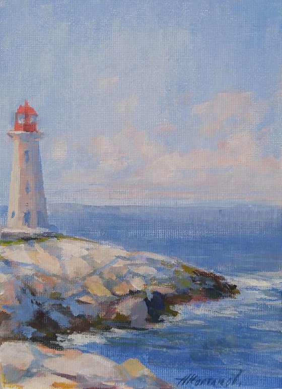 Lighthouse (5x7x0.1'') (framed 8.7x7x0.5")