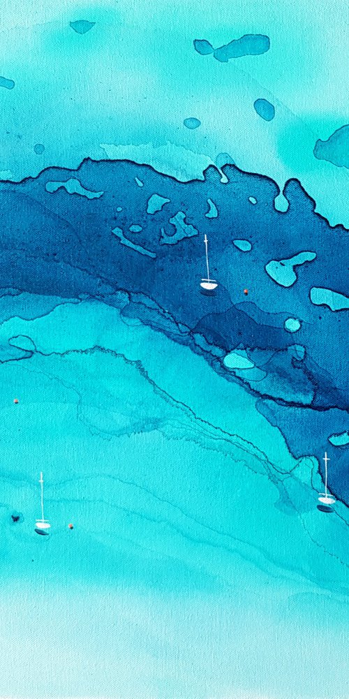 Blue Bay | Clifton Bay 50x60cm by Yuliya  Martynova