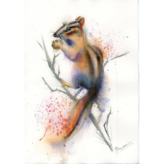 Chipmunk portrait