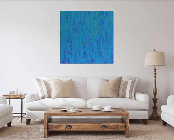 Vibrant Blues - Modern Abstract Expressionist Seascape